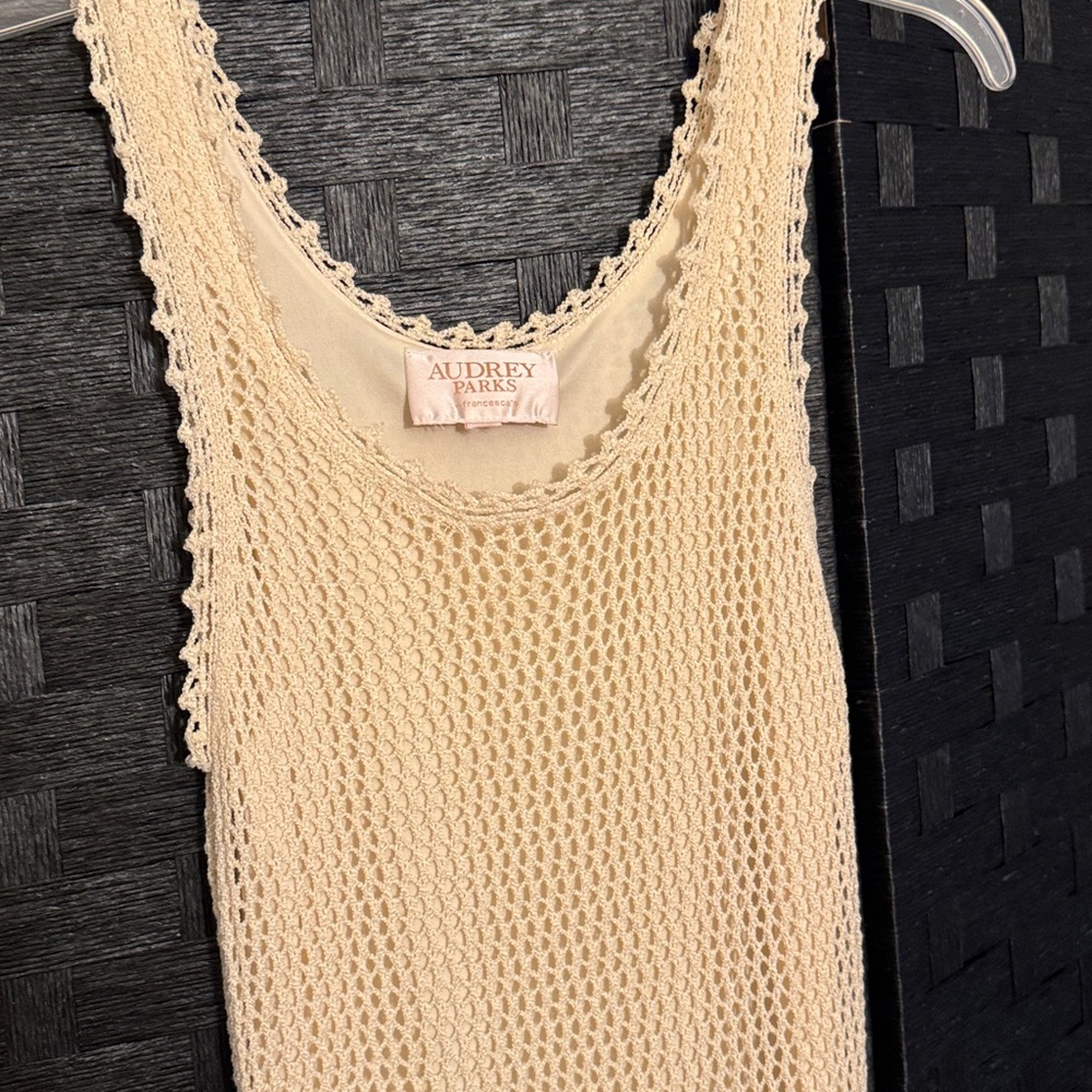 Audrey Parks Cream Maxi Dress